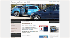 Desktop Screenshot of garagetanner.ch