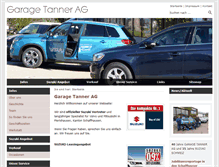 Tablet Screenshot of garagetanner.ch